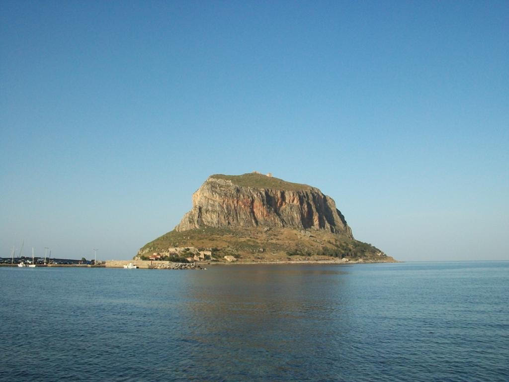 The Byzantine island citadel of Monemvasia. 