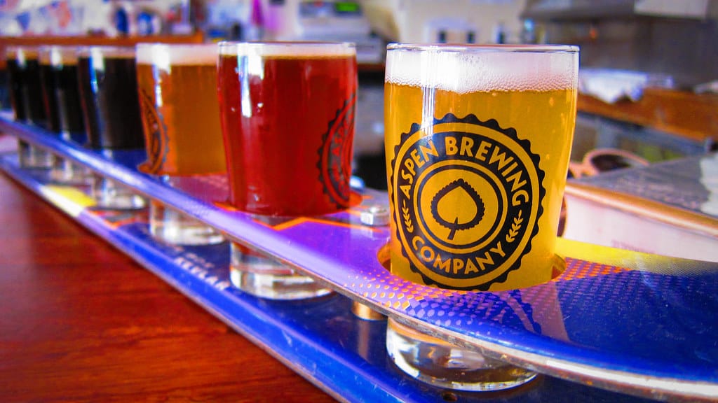 Aspen Brewing Company Beer Flight | Nan Palmero | Flickr