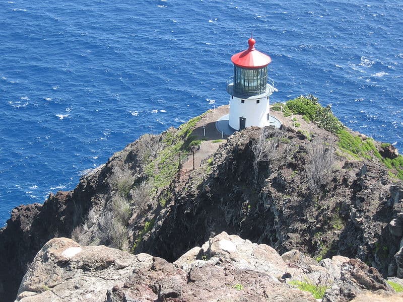 File:Makapu'u Lighthouse from hiking trail.JPG