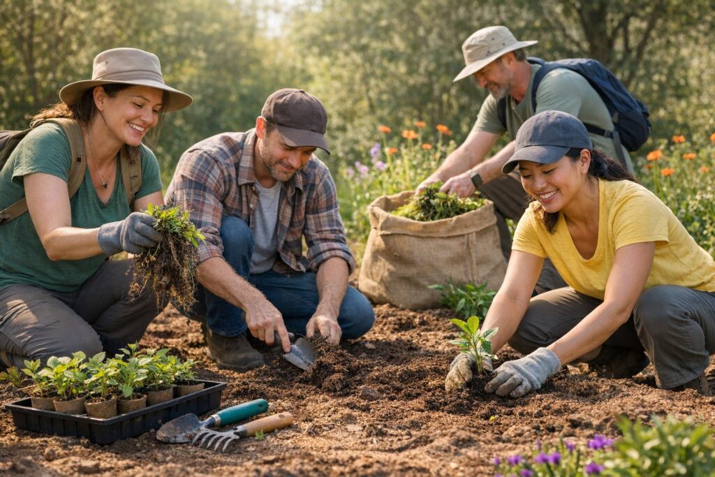 Regenerative Tourism: Helping Remove Invasive Plants