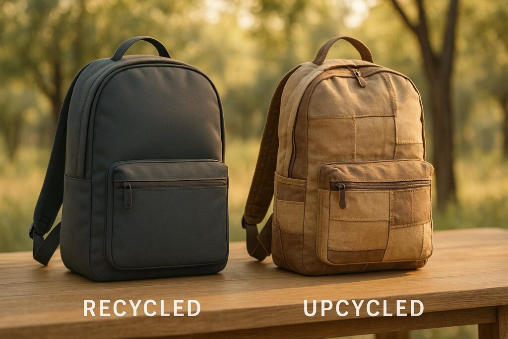 Recycled vs. Upcycled Travel Gear: Key Differences